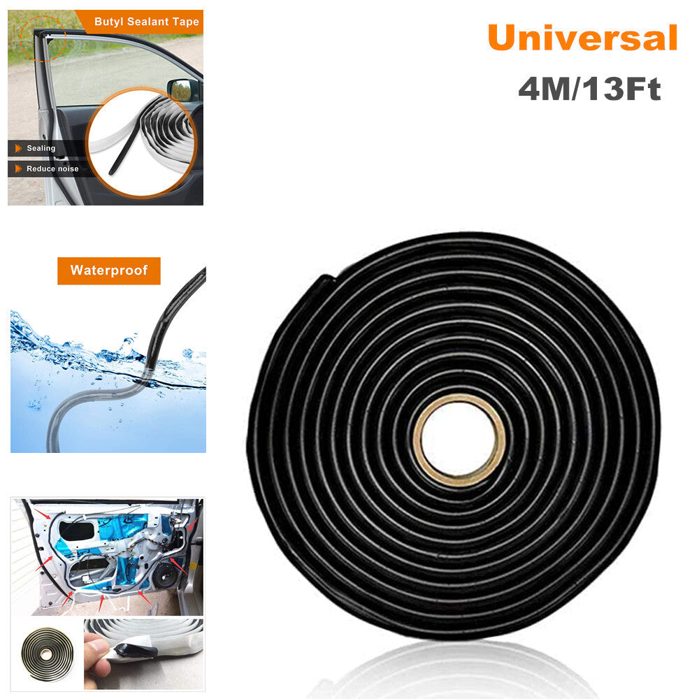 4m/13ft headlight sealant butyl rubber rope bulldozer tape suitable for automotive headlight retrofitting. n