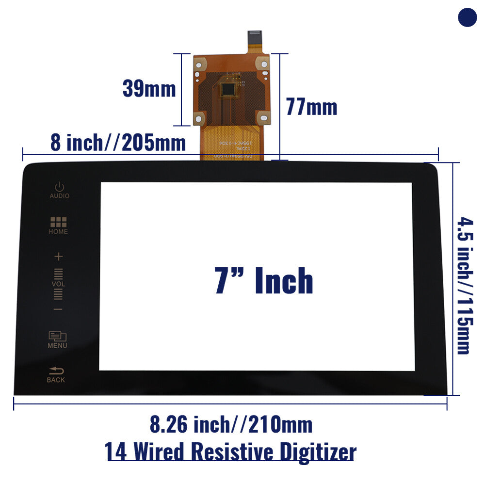 7Glass Digitizer Radionavigation f¨¹r for Honda 10th for Civic 39710-TBA-305 Touchscreen