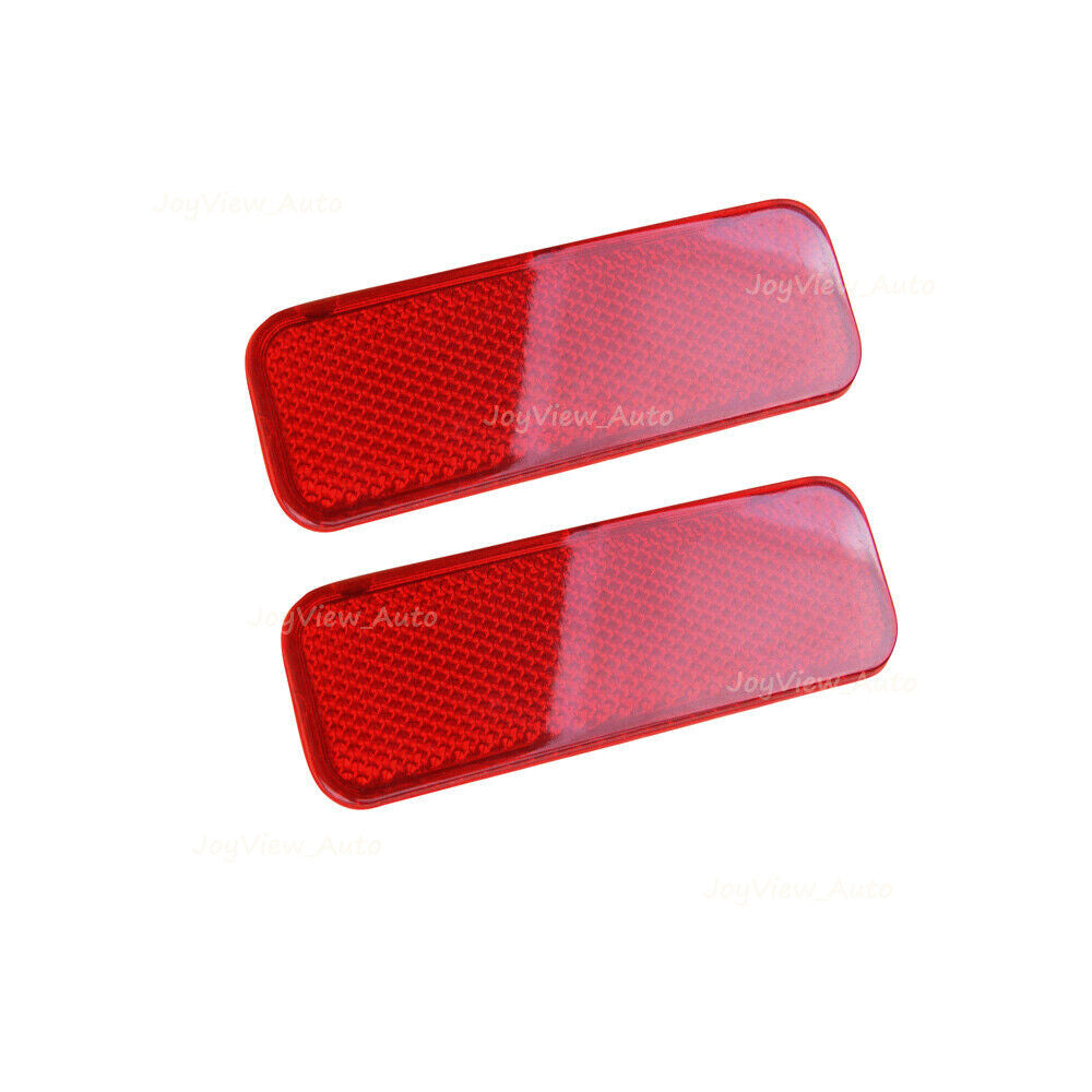 Set of 2 Bumper Reflector Red for Ford Transit Rear Left and Right Replacement