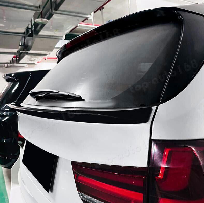 Bright Black For 2014-2018 for BMW X5 SUV F15 Trunk Rear Door Spoiler Middle Wing 1P