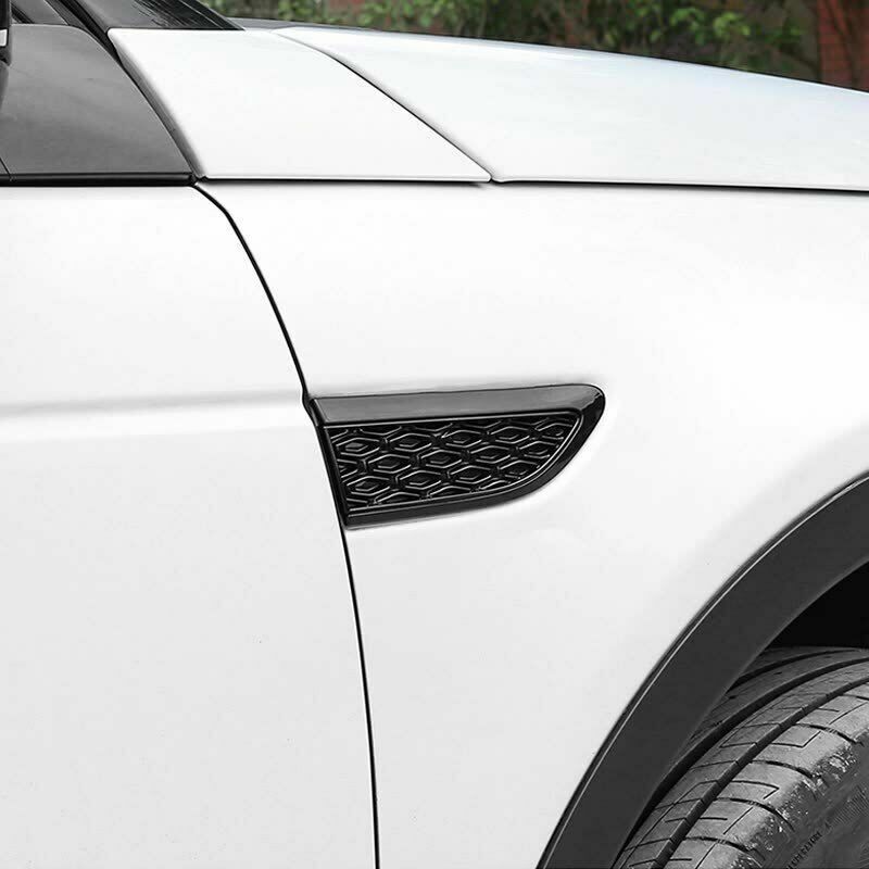 Black Side Air Flow Vent Fender Cover for Land Rover Discovery Sport 2015-2021