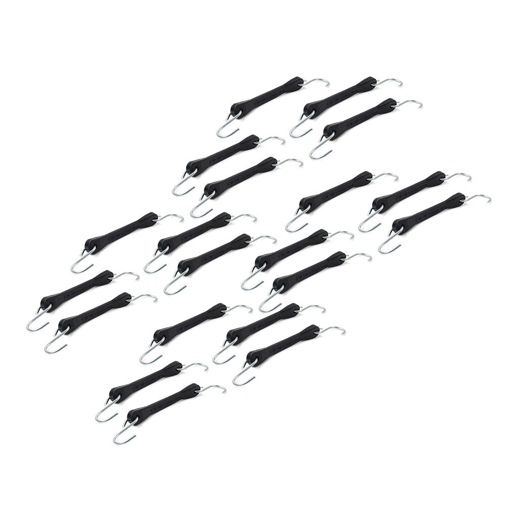 6 Heavy Duty Rubber Tarp Straps Tie Down Bungee Cords With Hook