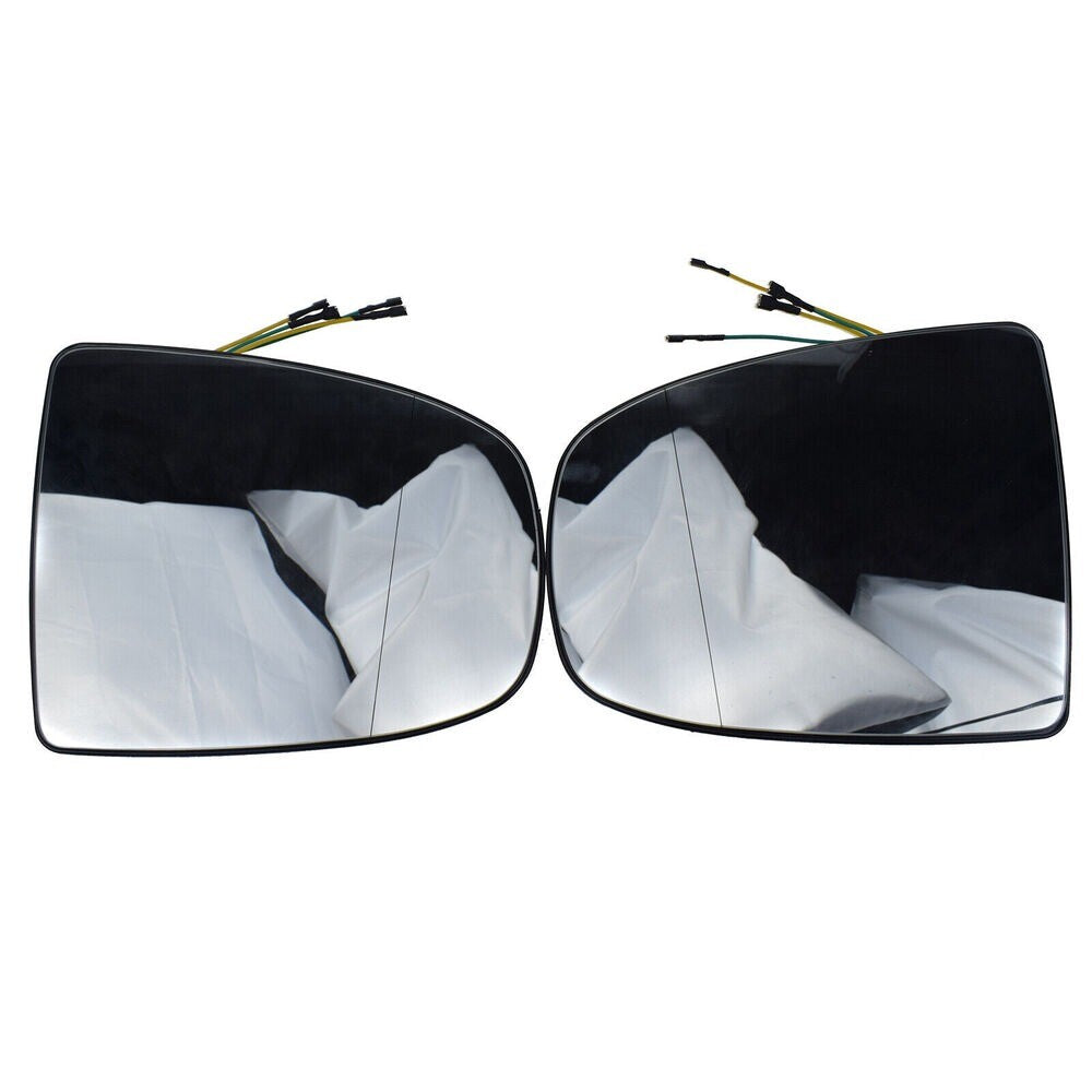 2x For X5/E70/X6/E71/E72 LH RH Rearview Wing Mirror Glass Heated W/ Wiring. n
