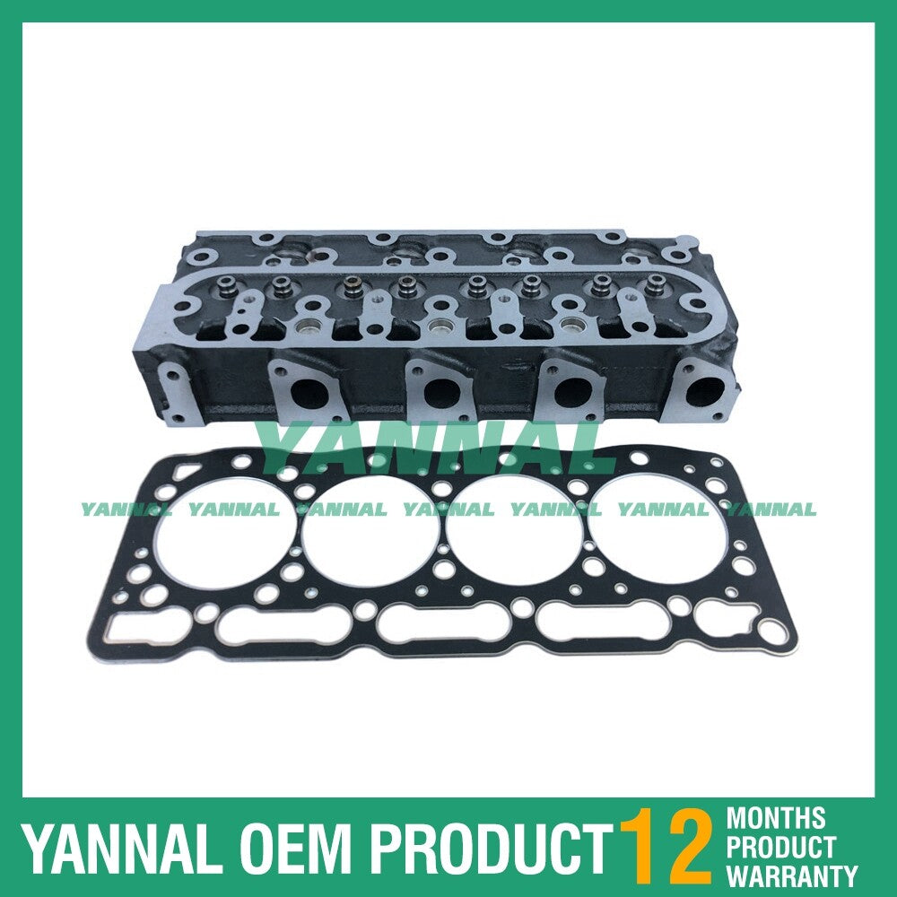new V1305 cylinder head with head gasket suitable for Kubota Cam 224S excavators.