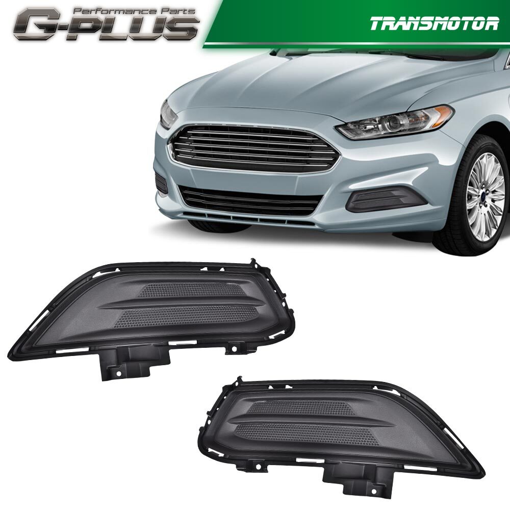 Suitable for 2013-2016 for Ford Fusion front bumper fog light covers (1 pair, left and right).