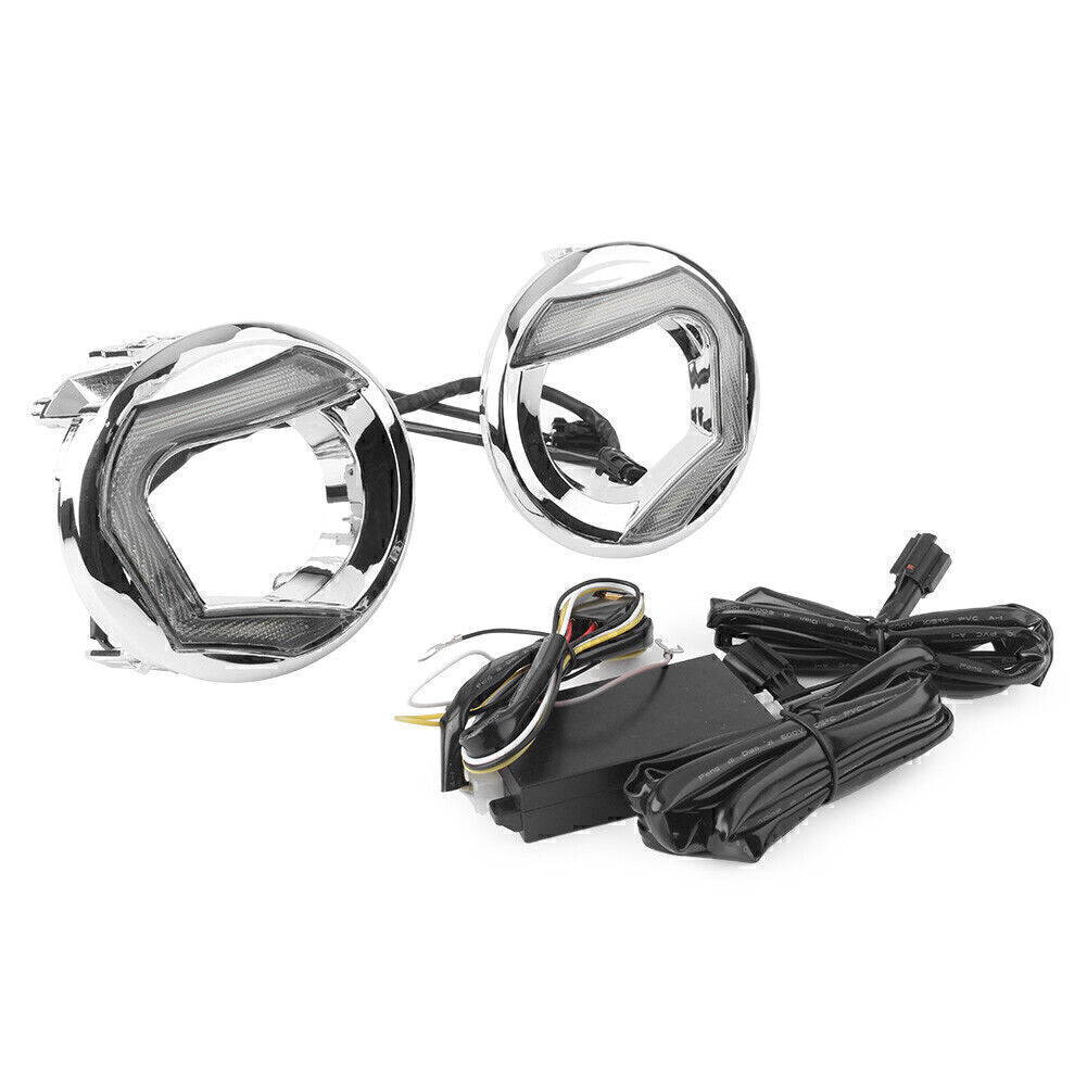 White LED Daytime Running Fog Light DRL Fit for Toyota for Land Cruiser Prado 2014-2015 Q
