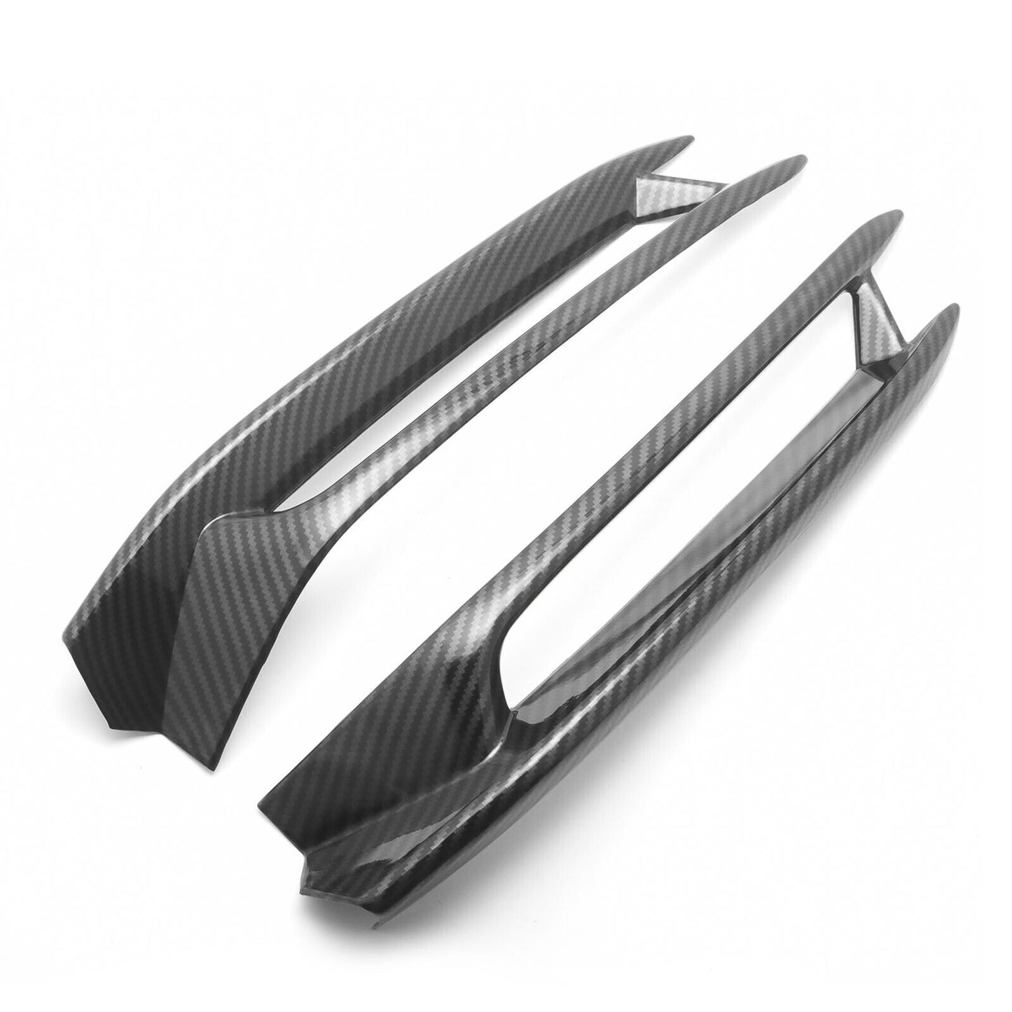Carbon fiber front fog light cover trim for 2018, 2019, and 2020 for Honda Accord with ABS