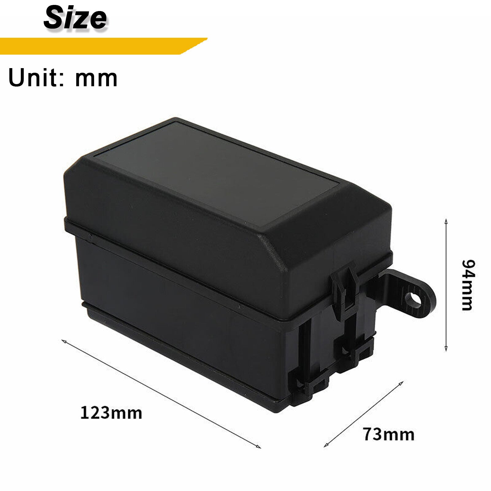 Automotive 12-Slot Relay Box 6 Relays Slots Car Fuse Holder Block With Terminals Q