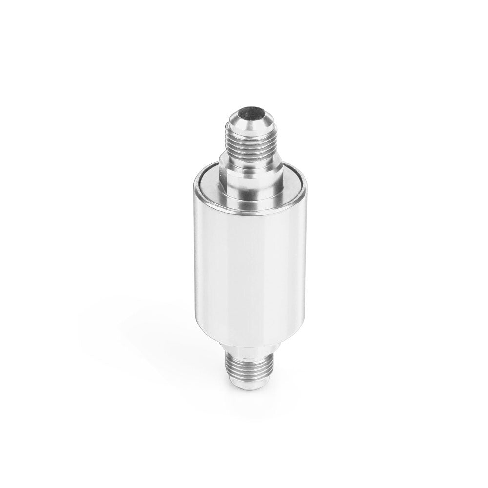 Car Flow Performance for Mini Oil Fuel Filter Inline With 100 Micron Element Silver Q