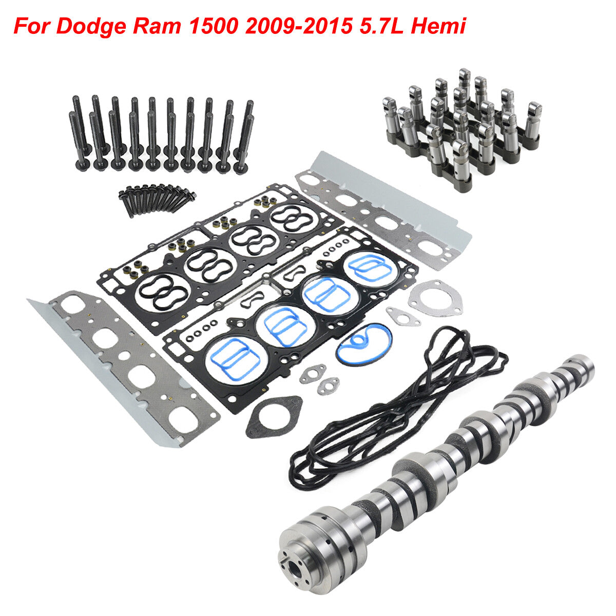 Camshaft MDS Hemi lifter and head gasket kit for 09-15 for Dodge for Ram 1500 5.7L