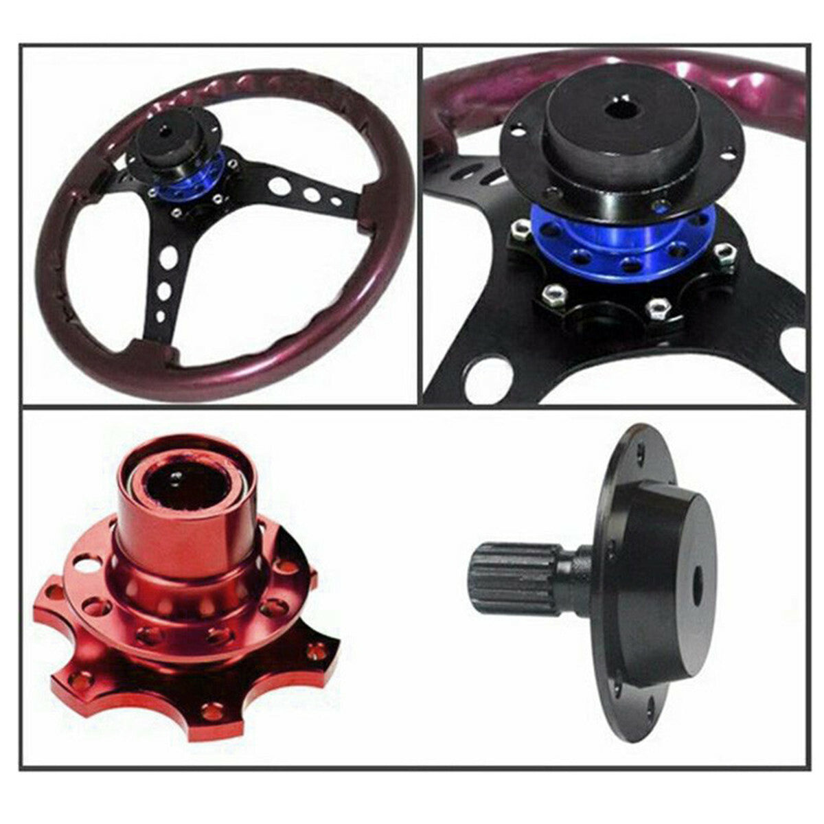 Car Steering Wheel Quick Release Hub Adapter Snap Off Boss Kit Master Locking