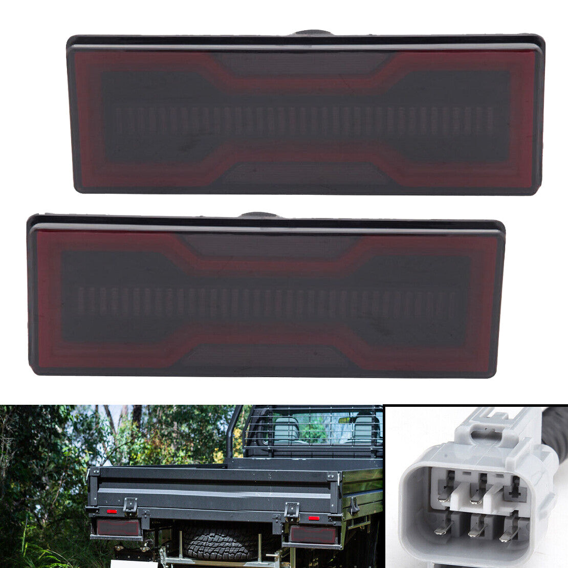Tail Light Set Rear Lamp Brake Fit for Toyota for Land Cruiser 70 75 78 Series 1984-2011