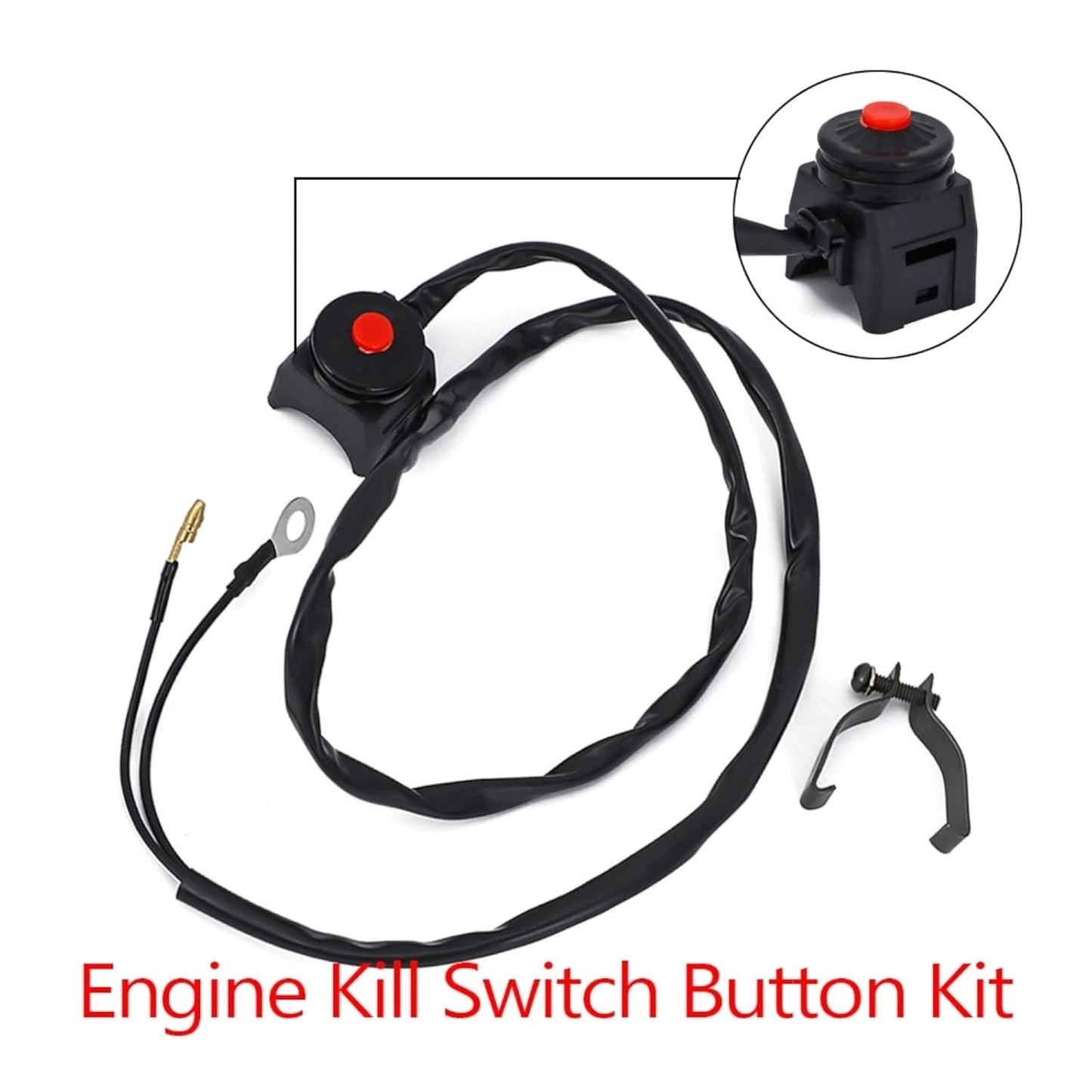 24807492 for Kawasaki for Suzuki KX60 KX65 Engine Kill Switch Button Kit Q