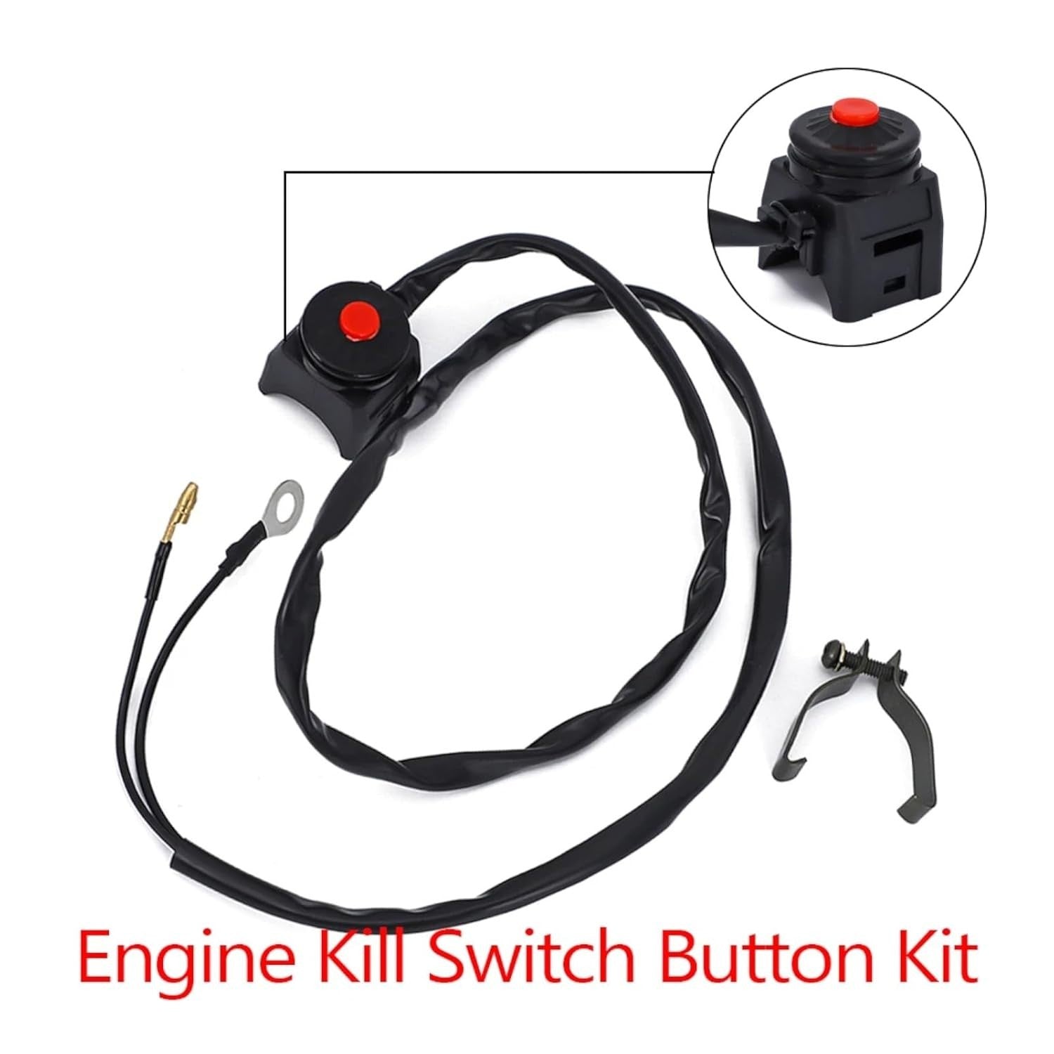 24807492 for Kawasaki for Suzuki KX60 KX65 Engine Kill Switch Button Kit Q