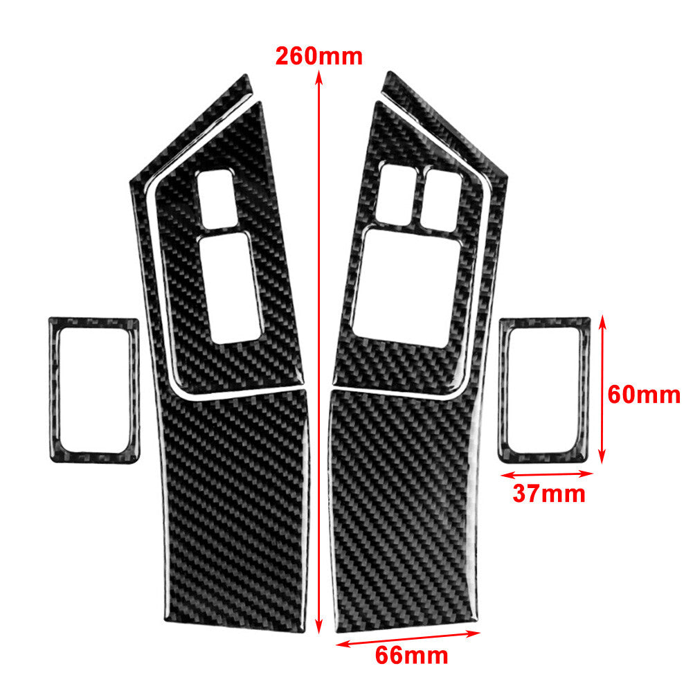 Door Window Lift Switch Button Panel Cover Trim for Nissan GTR R35 08-16 RHD Red