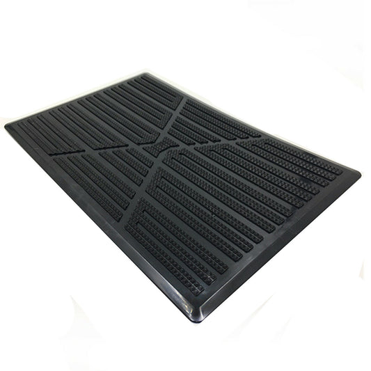 Car Carpet Plate Floor Pad Heel Foot Mat Pedal Patch Cover Black PVC Waterproof Q