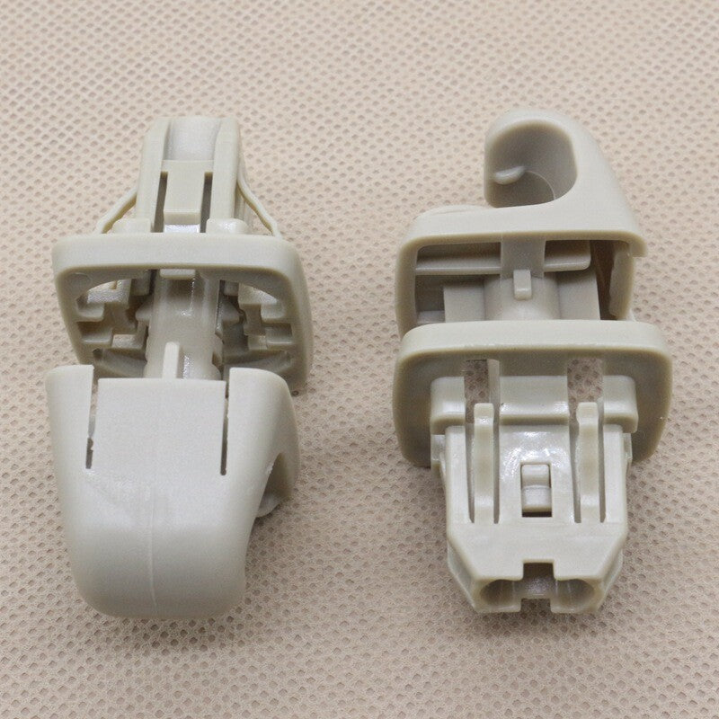 2-Pack Beige Sun Visor Clips 74348-33040-E0 Suitable for Toyota for Camry (07-11) and for Corolla (2008-13)
