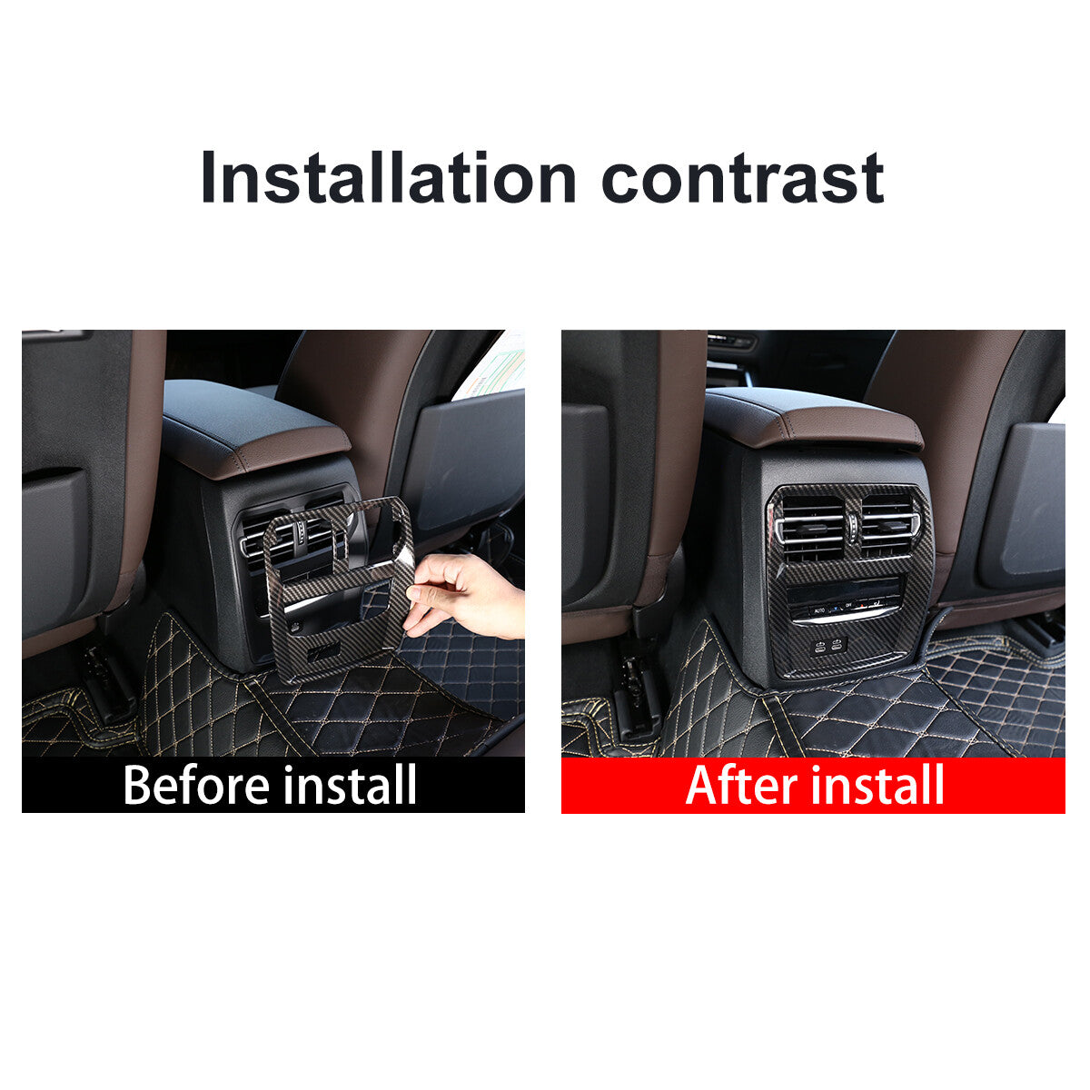 Black ABS Right Center Control Storage Tray for GR86 / for Subaru BRZ 22-24- v