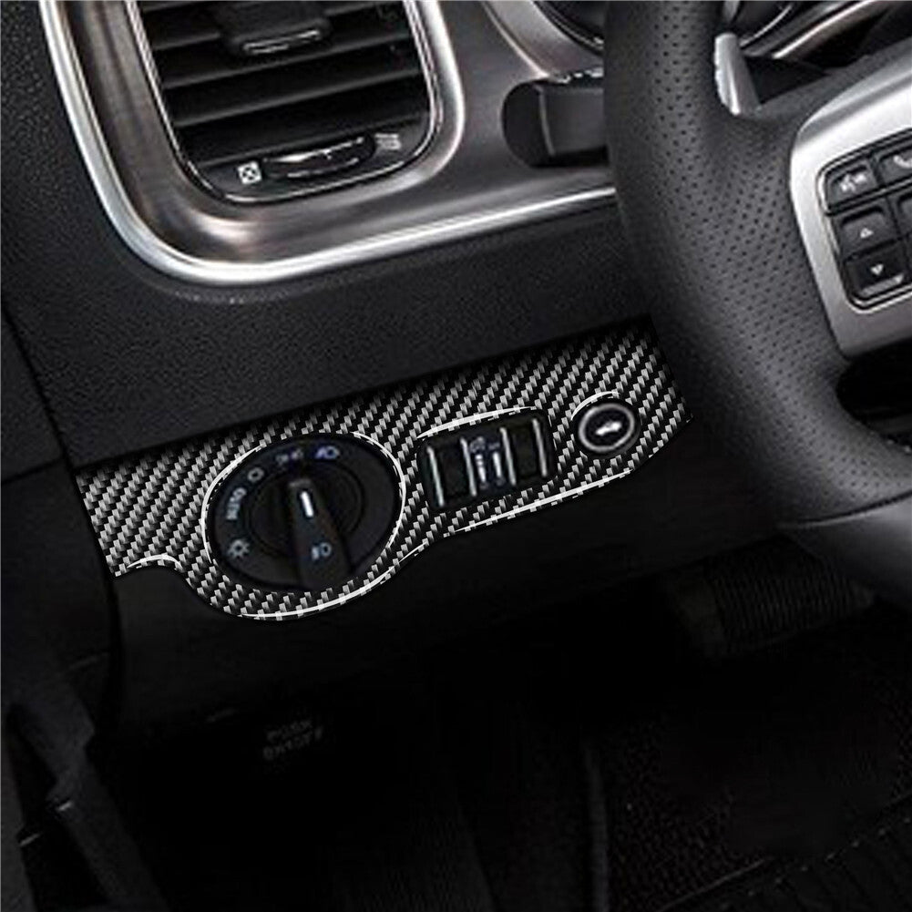 3Pcs Carbon Fiber Automatic Transmission Panel Cover Trim TypeB for Camry v