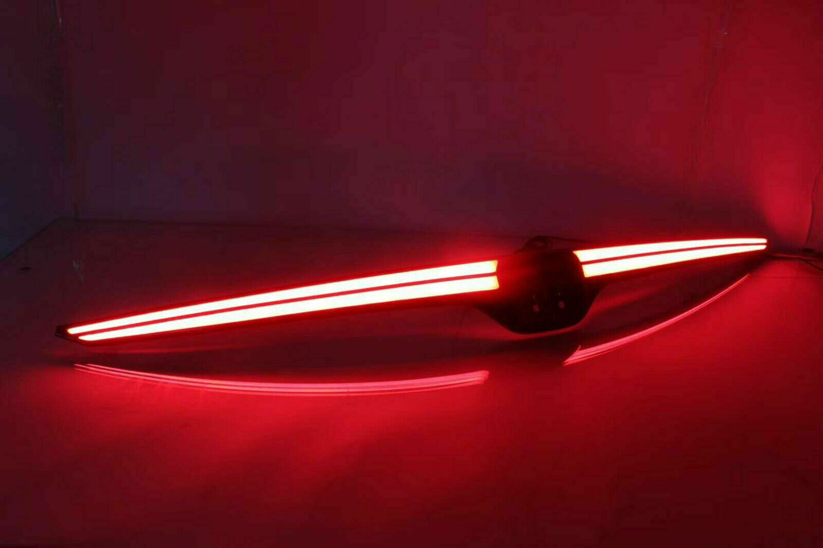 for Honda CRV 2017-2022 Black Rear Door Trunk LED Tail Light Brake Lamp Bar trim