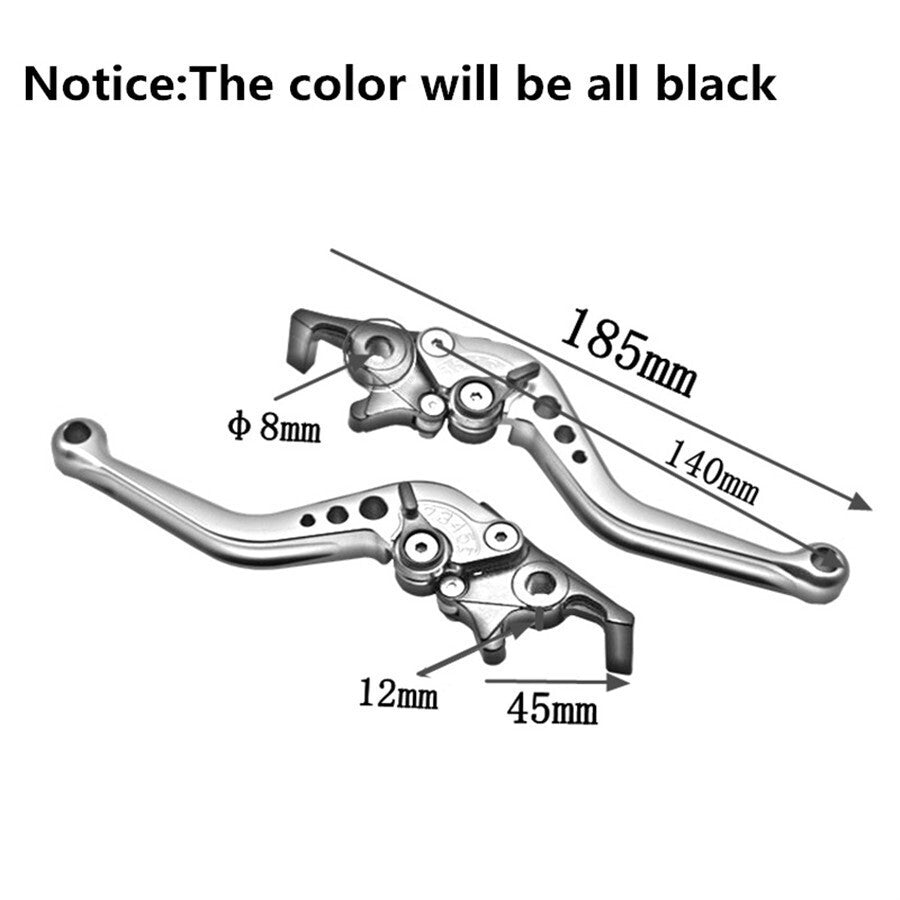 1Pair Motorcycle Front Rear Disc Brake Clutch Lever Aluminum Scooter Accessories Q