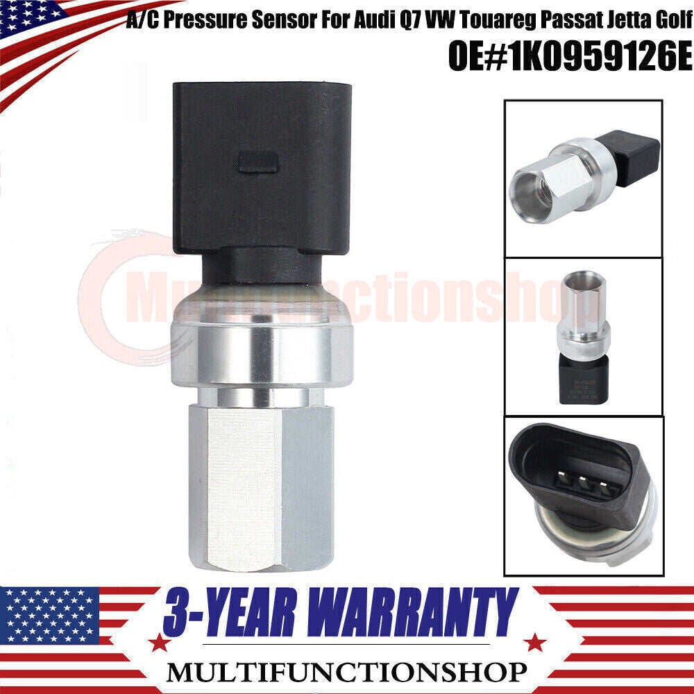1K0959126E Air Conditioning Pressure Sensor Switch is suitable for Audi Q7, for VW Touareg, for Passat , for Jetta , and for Golf . Q