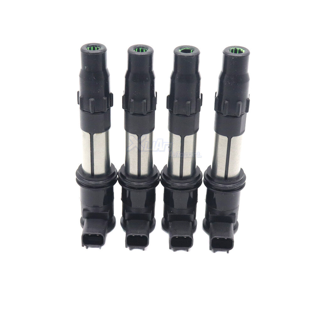 Brand new 4-piece ignition coil pack for Suzuki GSX-R600, GSXS750, and GSX1250F (2010-15, 129700-5330).