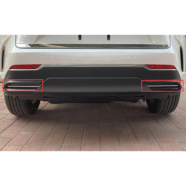 For 2022-2024 for Lexus NX250 350 350h silver Rear bumper Tail Light Lamp Strip Trim