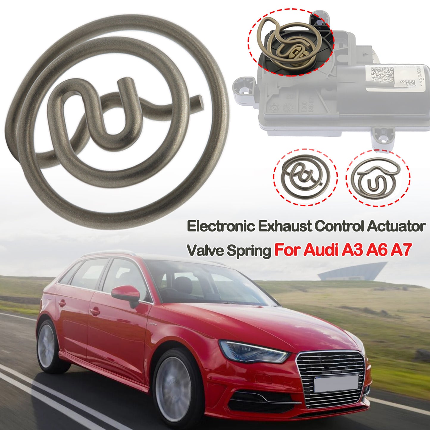 for Audi A3 A6 A7 Q5 Electronic Exhaust Control Actuator Valve Spring 2012-2021