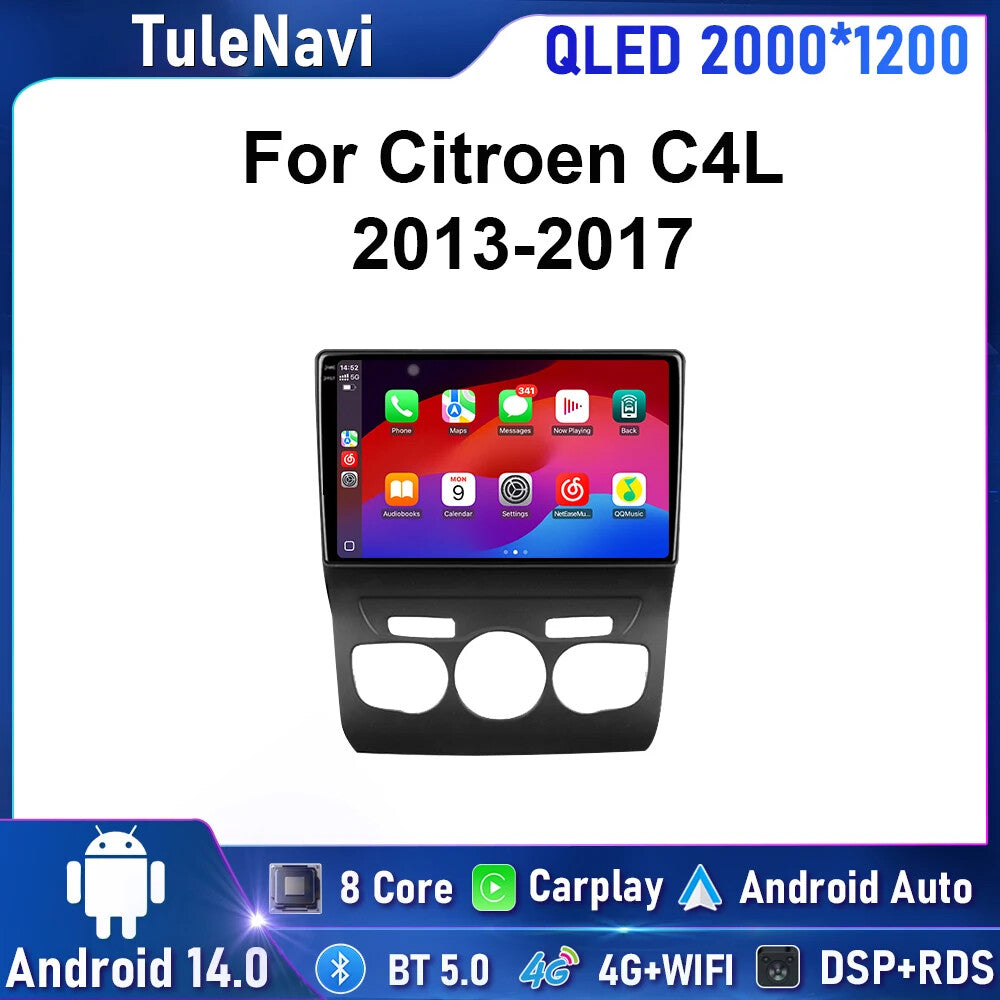 for Citroen for C4 C4L DS4 2013-2017 Android Carplay Car Radio Multimedia Player GPS