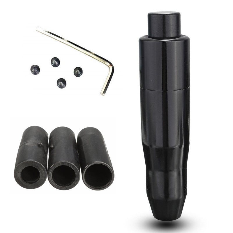 Sturdy black aluminum alloy universal automotive automatic gear shift knob shifter lever n