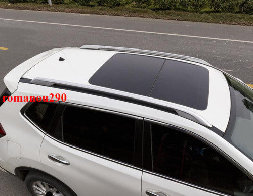 2017-2020 for Nissan Rogue Silver Roof Side Bars Rails Roof Rack Luggage Carrier