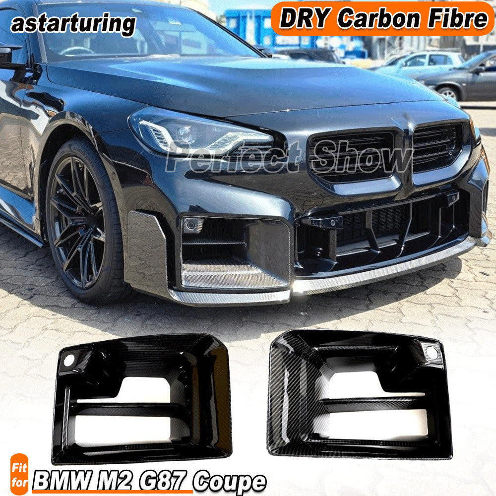 for BMW M2 G87 Coupe 2022-24 Dry Carbon Front Air Vent Intake Duct Inserts Cover