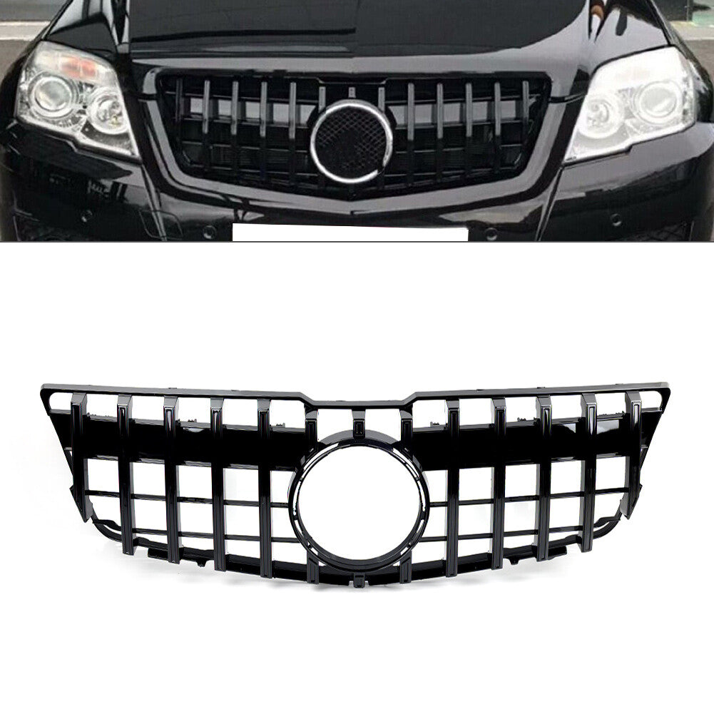 GTR Style Front Bumper Hood Grille for Benz GLK Class X204 GLK350 2008-2012