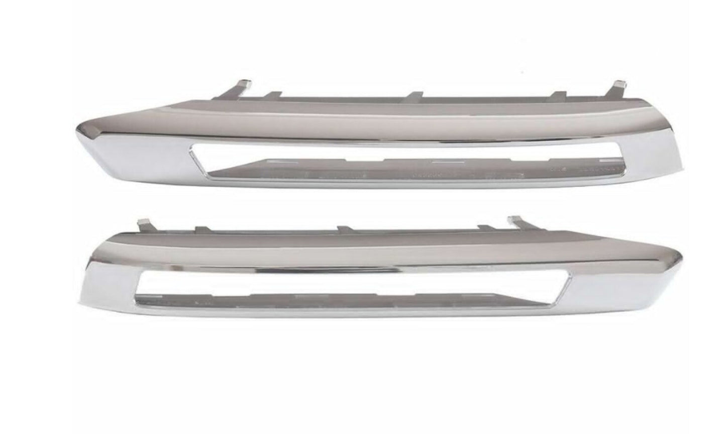Front Left+Right Bumper Grille Fog Light Lamp Cover for Benz GL350 GL450 X164