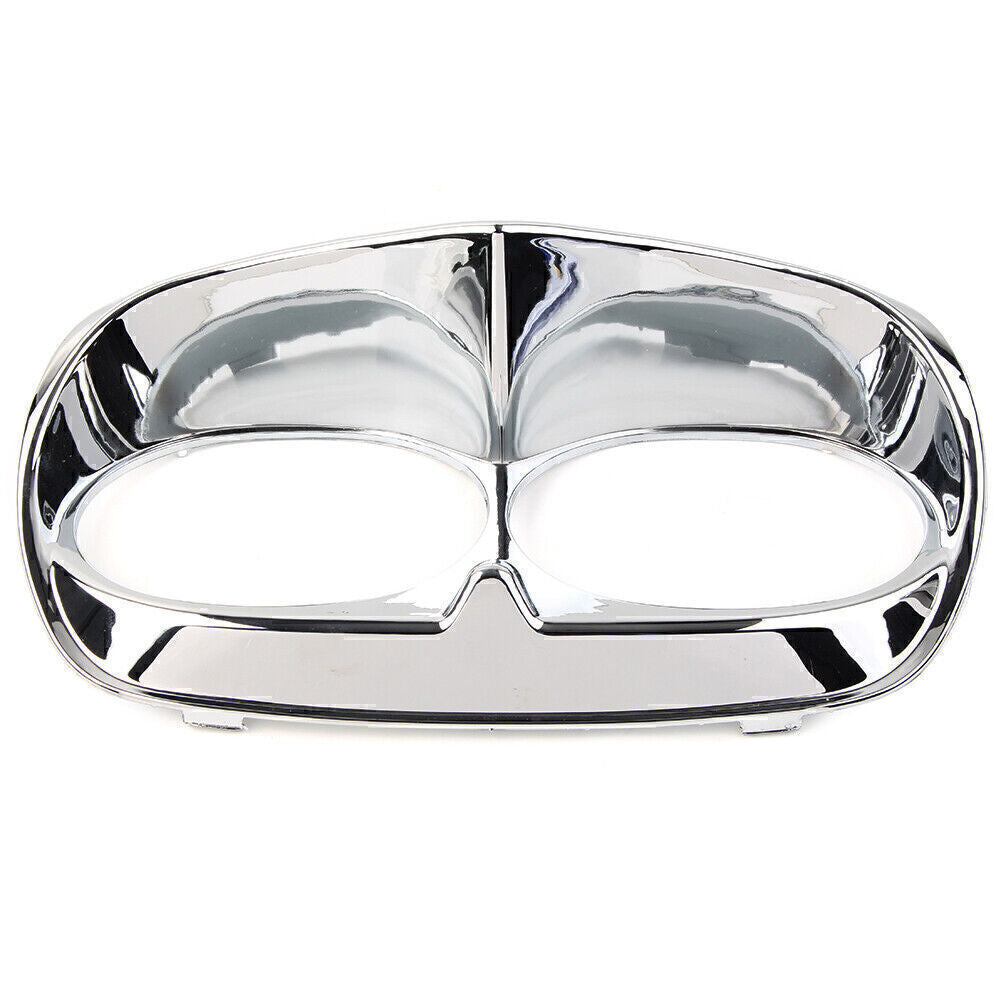 Chrome Front Headlight Bezel Scowl Outer Fairing Fit for Harley Road Glide FLT 98-13 Q
