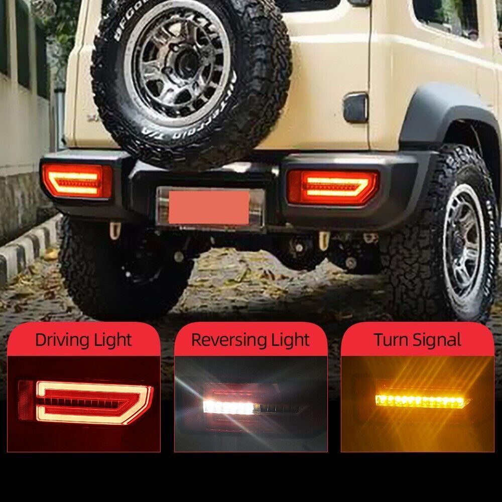 Rear Bumper Reflector Brake Fog DRL Indicator Light for Suzuki for JIMNY 2019-2023