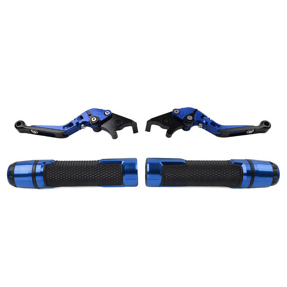 Folding Extendable Brake Clutch Levers Handlebar Grips Kit For Speed Triple 1050