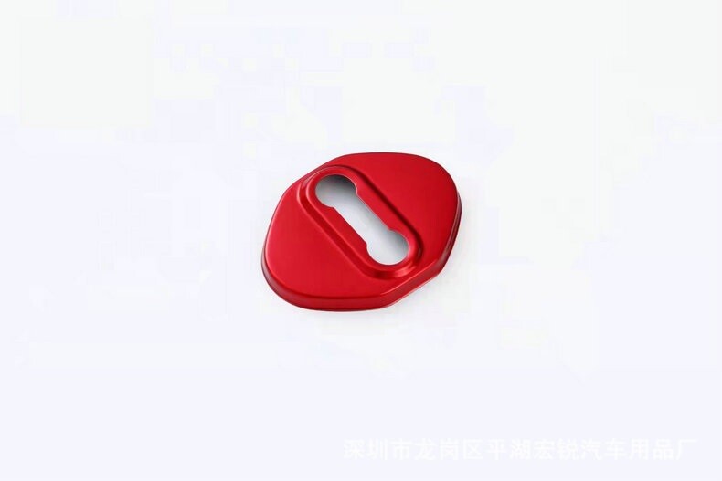 4x Red Accessories Door Lock Protective Cover Trim for Toyota for Corolla 2014-2023