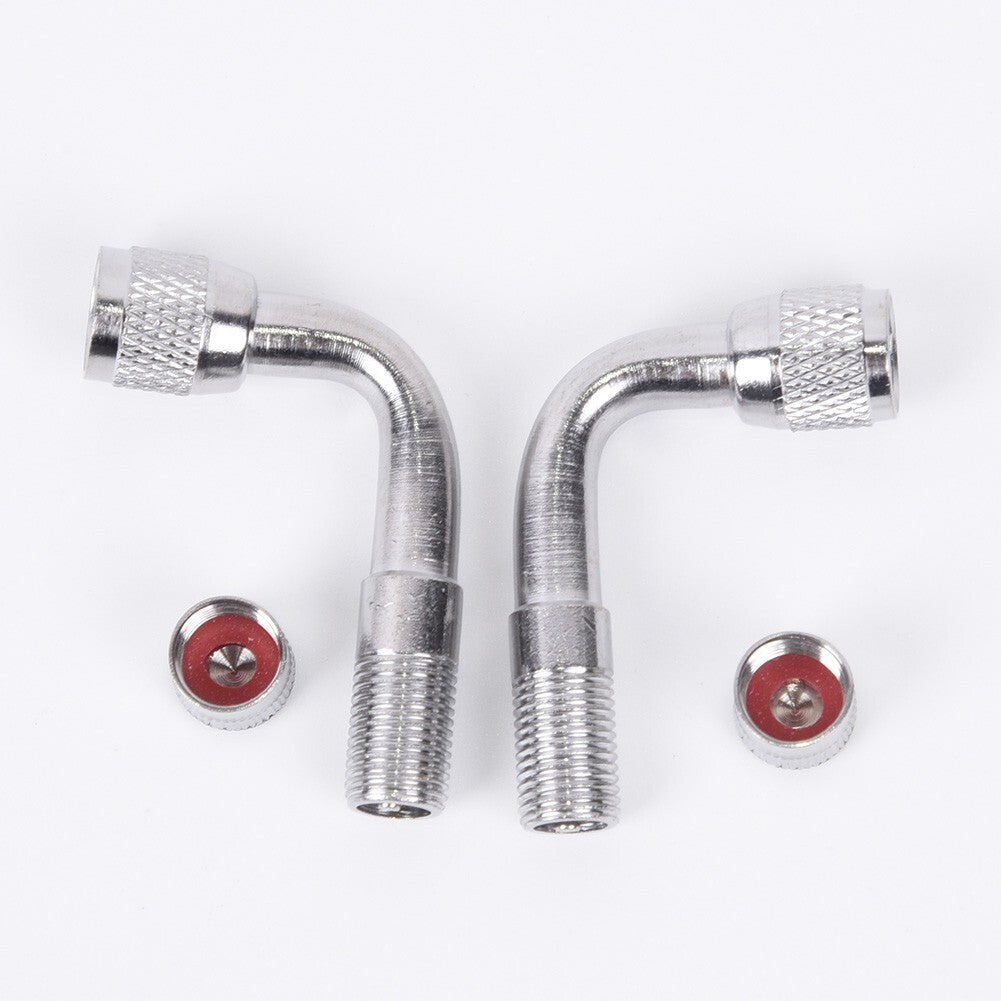 Tyre Valve Extension Adapter 90 Degree Angle Tire Stem Extender Parts Set Kit