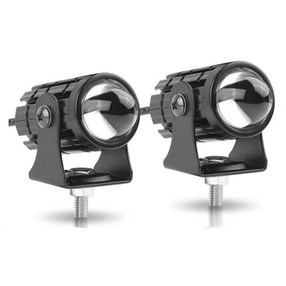1LED Motorcycle Driving Light Headlight Dual Color Auxiliary Spotlight Fog Lamp n