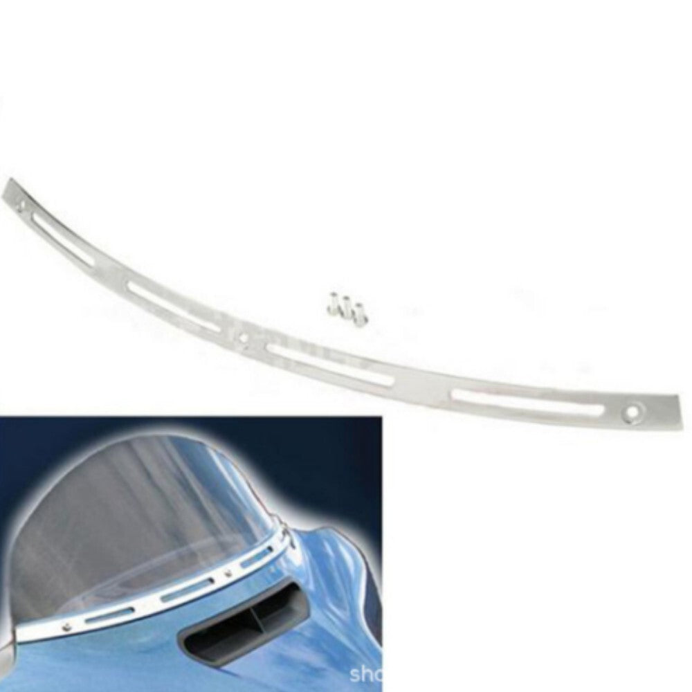 Batwing-style windshield trim for Harley Touring 1996-2013 chrome n