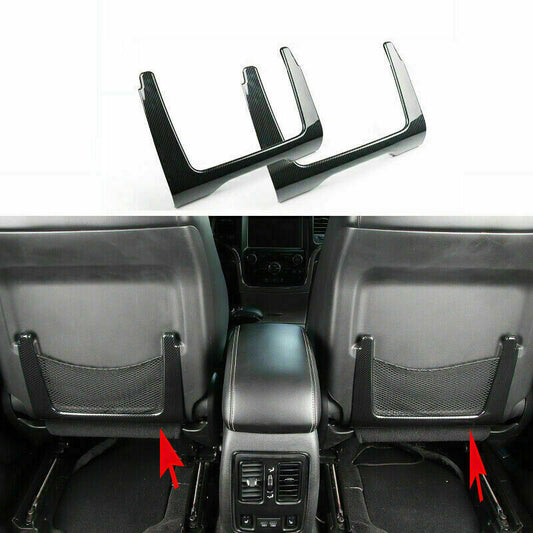 for Jeep Grand Cherokee 2011-2021 Carbon Style Car for Seat Back Storage Frame Cover