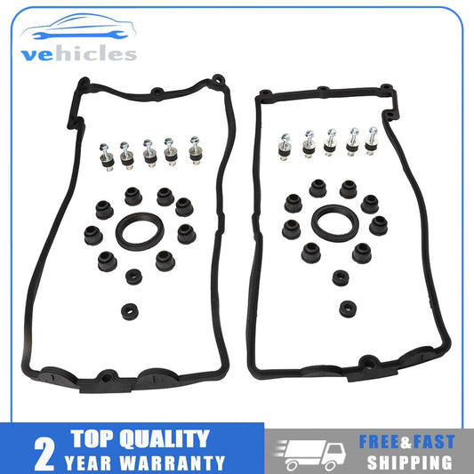 2-piece valve cover gasket kit for BMW 545i, 550i, 650i, 745i, 750i, and X5 (LH RH 11127513194)