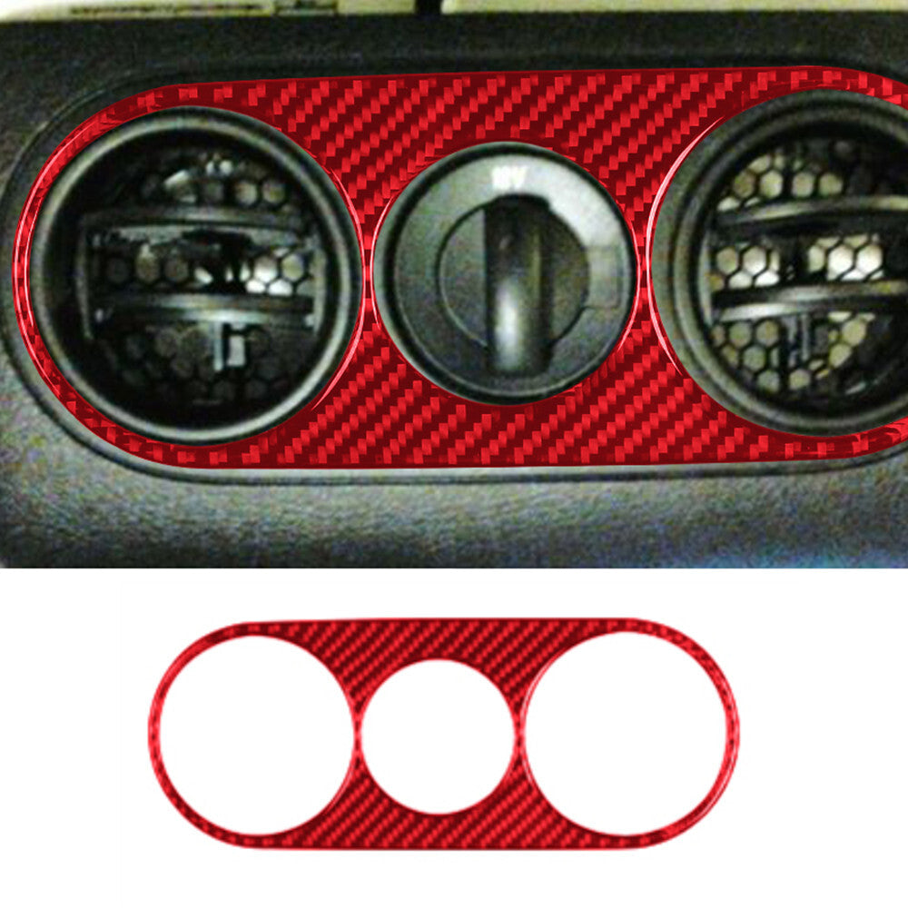 2Pcs Carbon Fiber Speedometer Surround Trim For Silverado for GMC for SIERRA 2014-2018 v