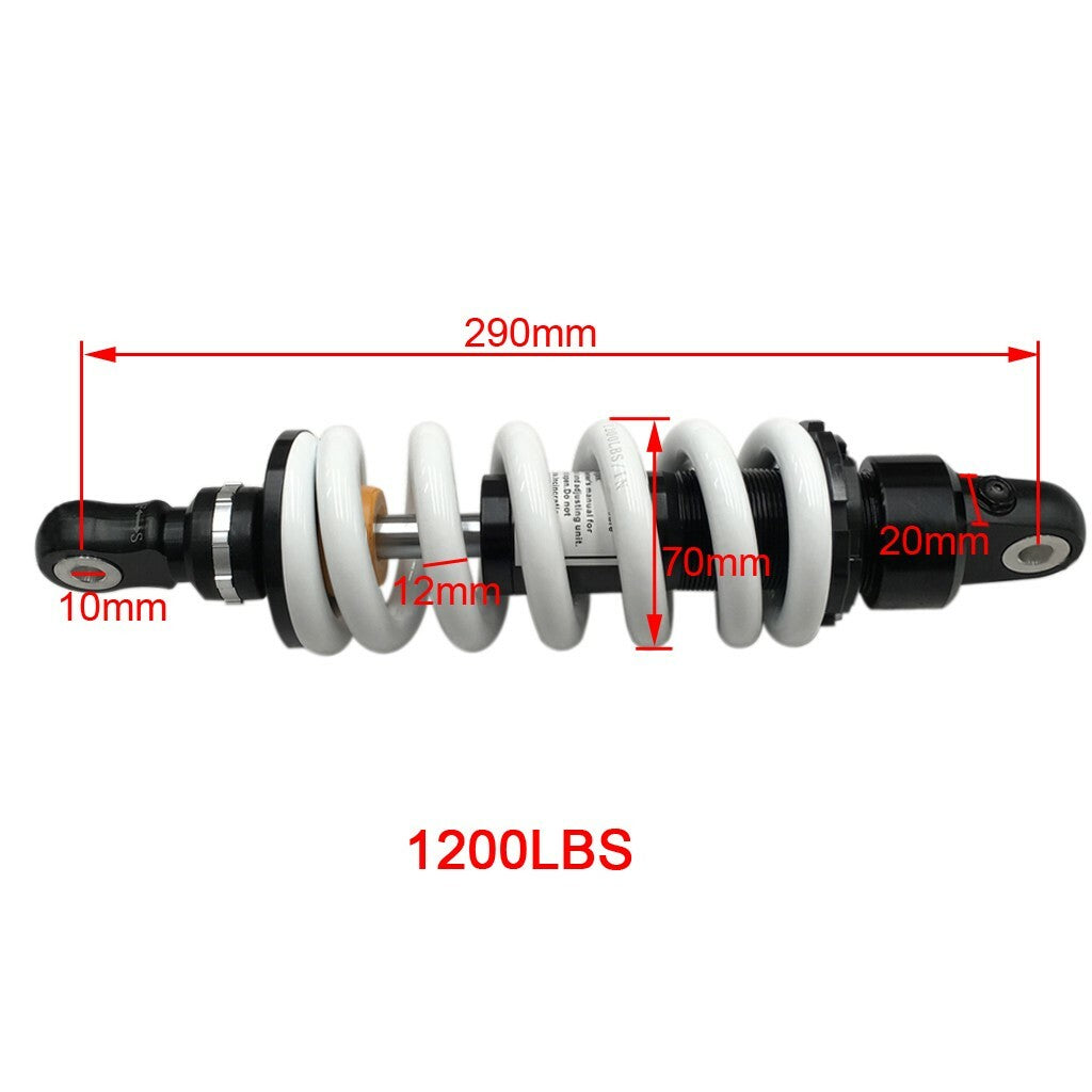 290mm 11.4-inch rear shock absorber suspension for dirt pit bicycles and all-terrain vehicles, for Honda CRF110 SSR125