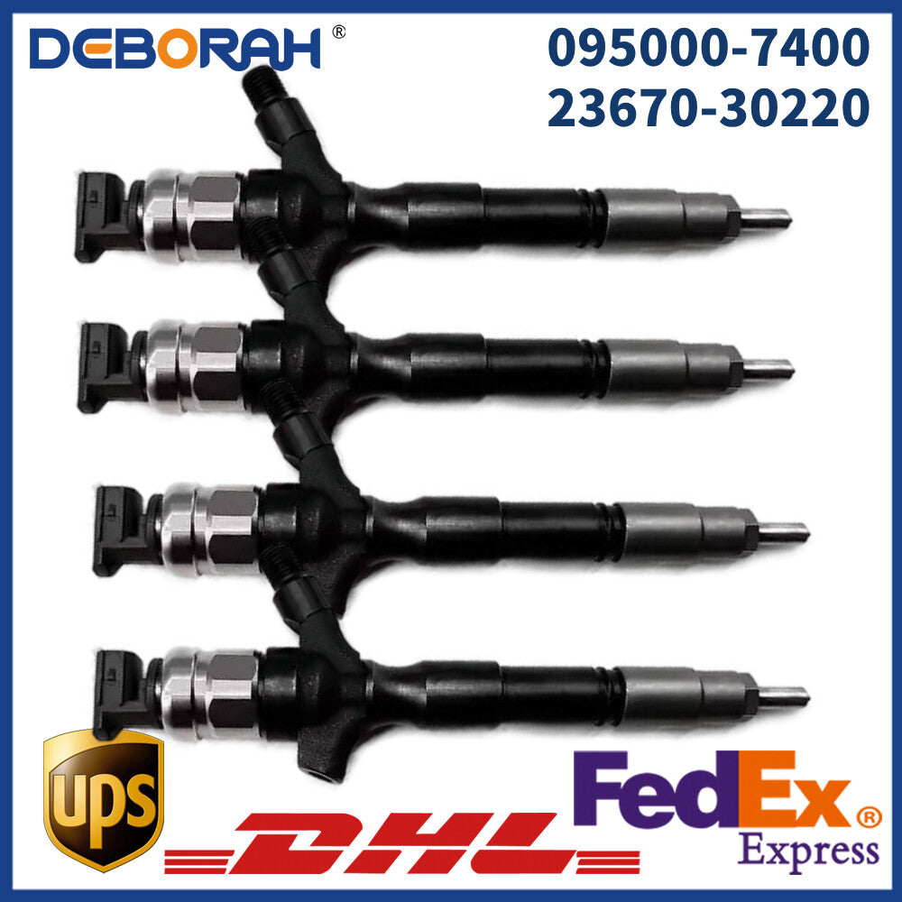 4PCS Diesel Fuel Injector Assembly 095000-7400 23670-30220 For T/OYOTA H/ILUX