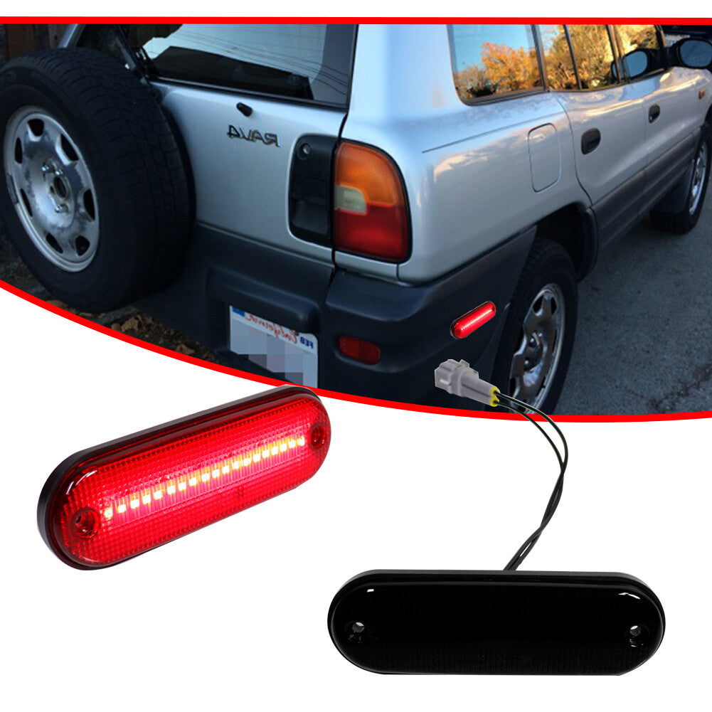 Black rear fender side marker lights for 96-00 for Rav4 8175042010,8176042010- v