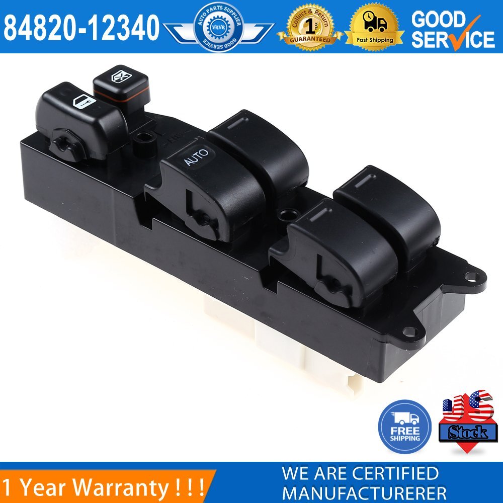 Applicable to for Toyota RAV4 1998, 1999, 2000, power window switch, front left side, 84820-12340