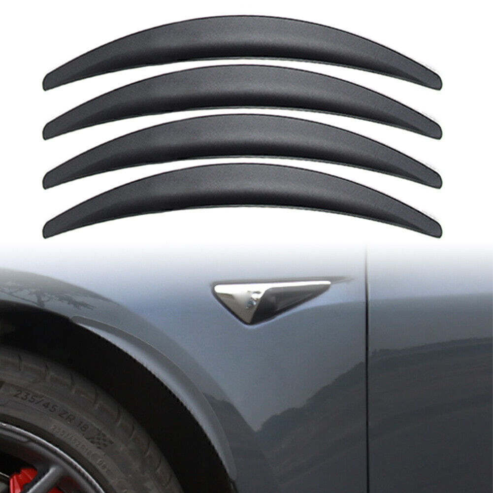 Wheel Eyebrow Arch Trim Side Fender Flare Strip for Tesla Model 3 2017-2020 Gray